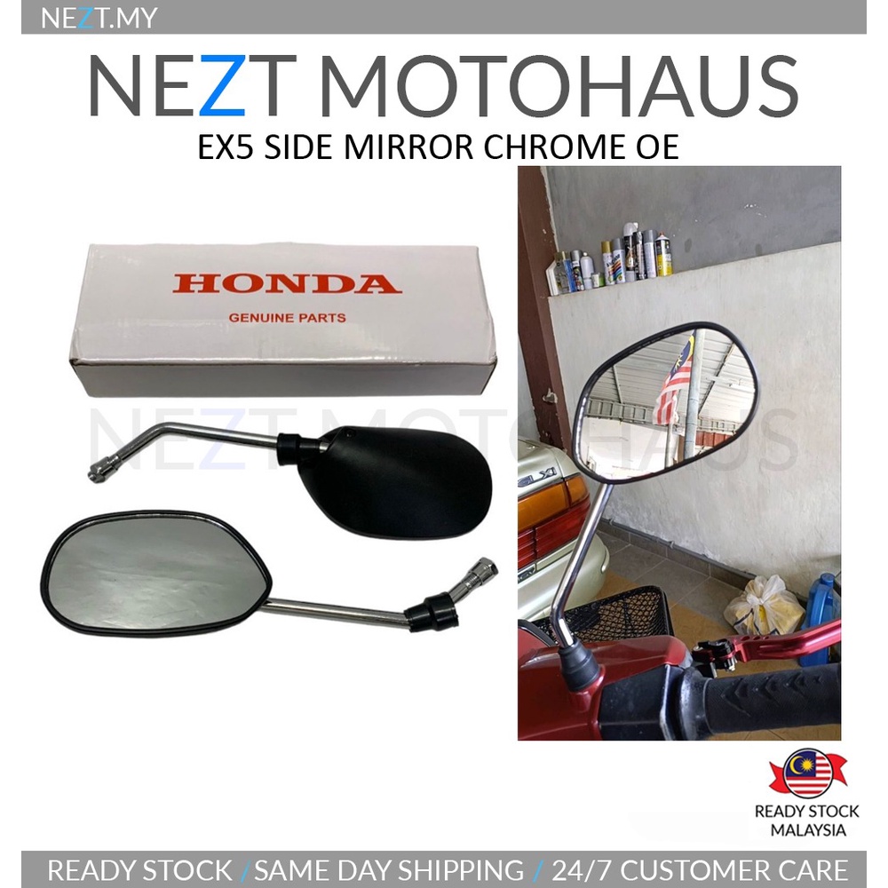 HONDA EX5 STANDARD OEM SIDE MIRROR CHROME / BLACK RS150 RSX ADV150