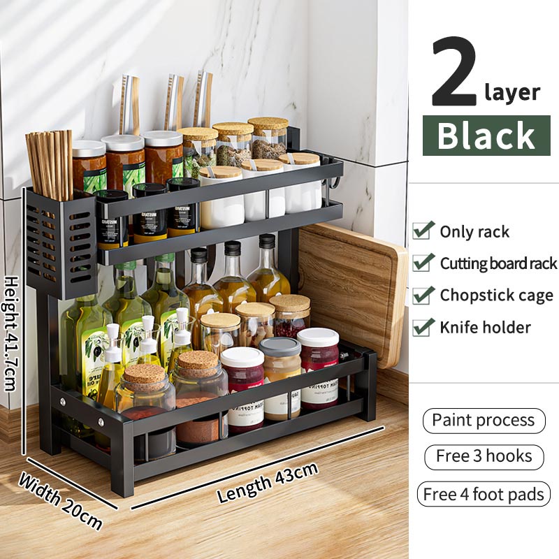 Rak Rempah Dapur Spice Rack Condiment Rack Seasoner Rack Seasoning ...