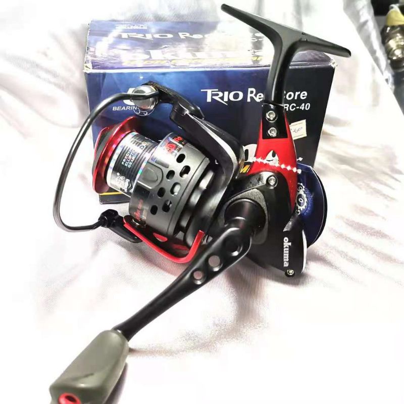 CLEARANCE SALES (6-14KG MAX DRAG) MESIN PANCING SPINNING OKUMA TRIO RED CORE  RC 4+1 STAINLESS STEEL BALL BEARINGS REEL