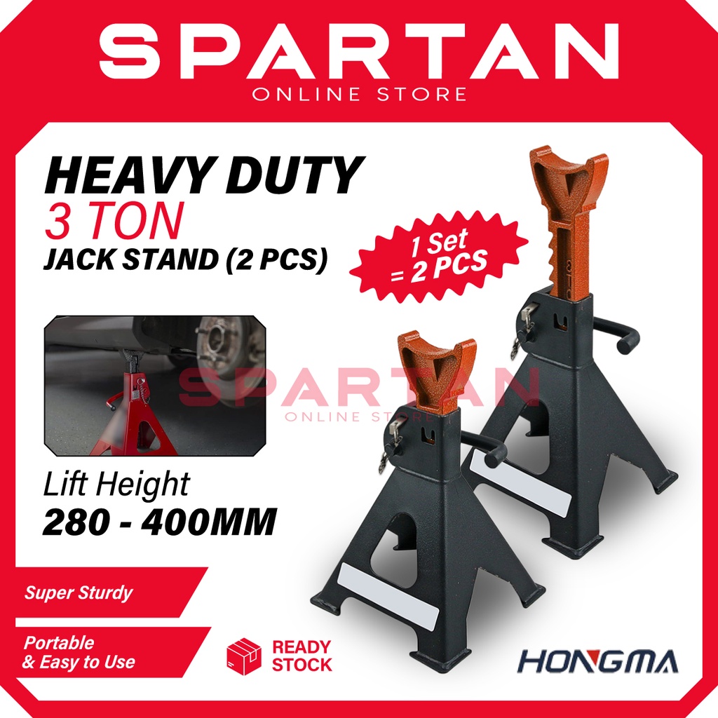 3 Ton Heavy Duty Jack Stand With Safety Lock Car Jack Jack Kereta Jek