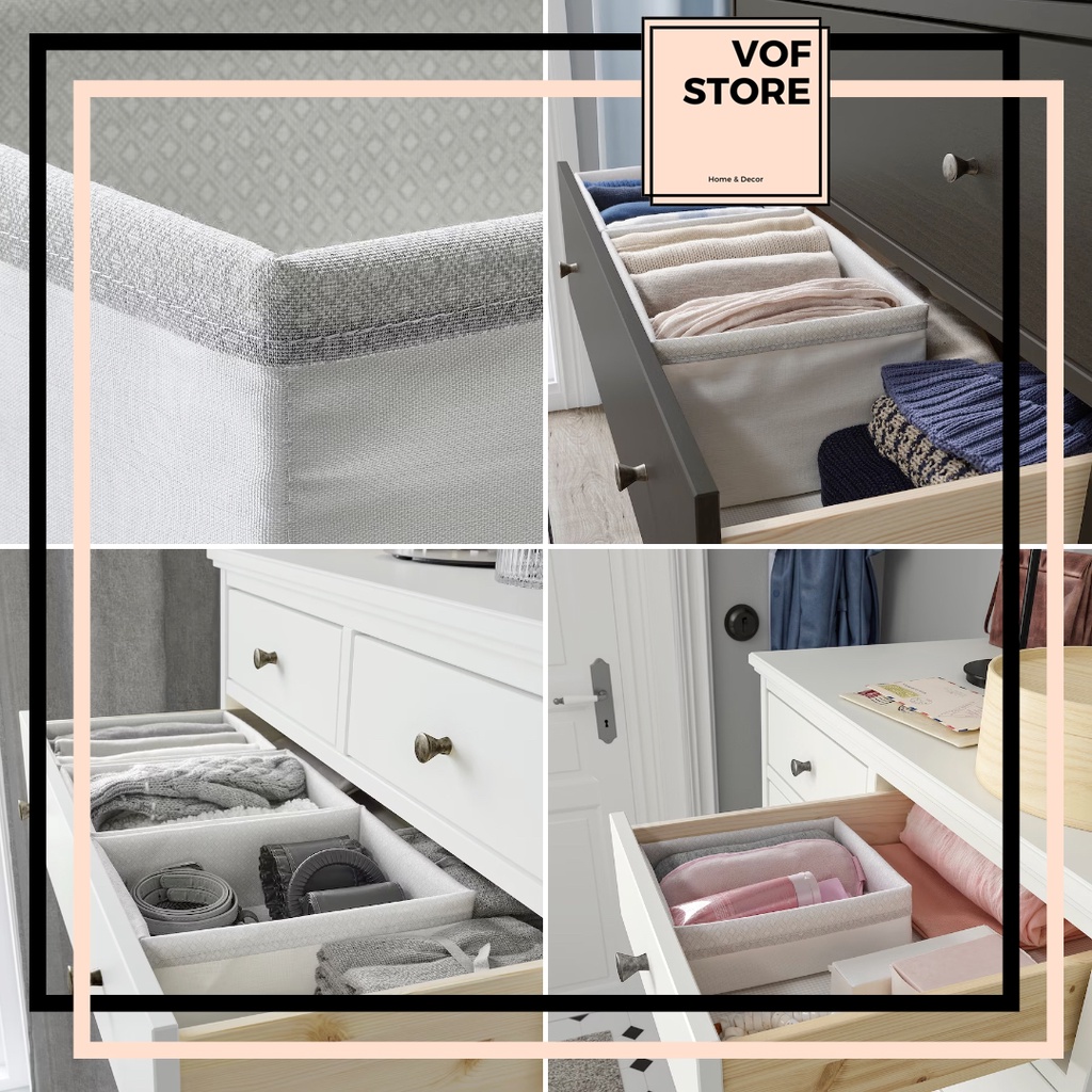 IKEA ORGANIZER BOX BAXNA ORGANISER BOX GREY WHITE PENYUSUN KOTAK IKEA