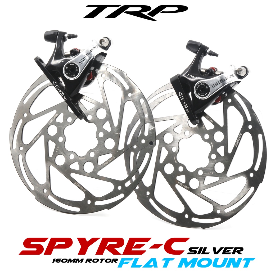 TRP SpyreC SR (Flat Mount) Mechanical Bike Disc Brake Caliper Black