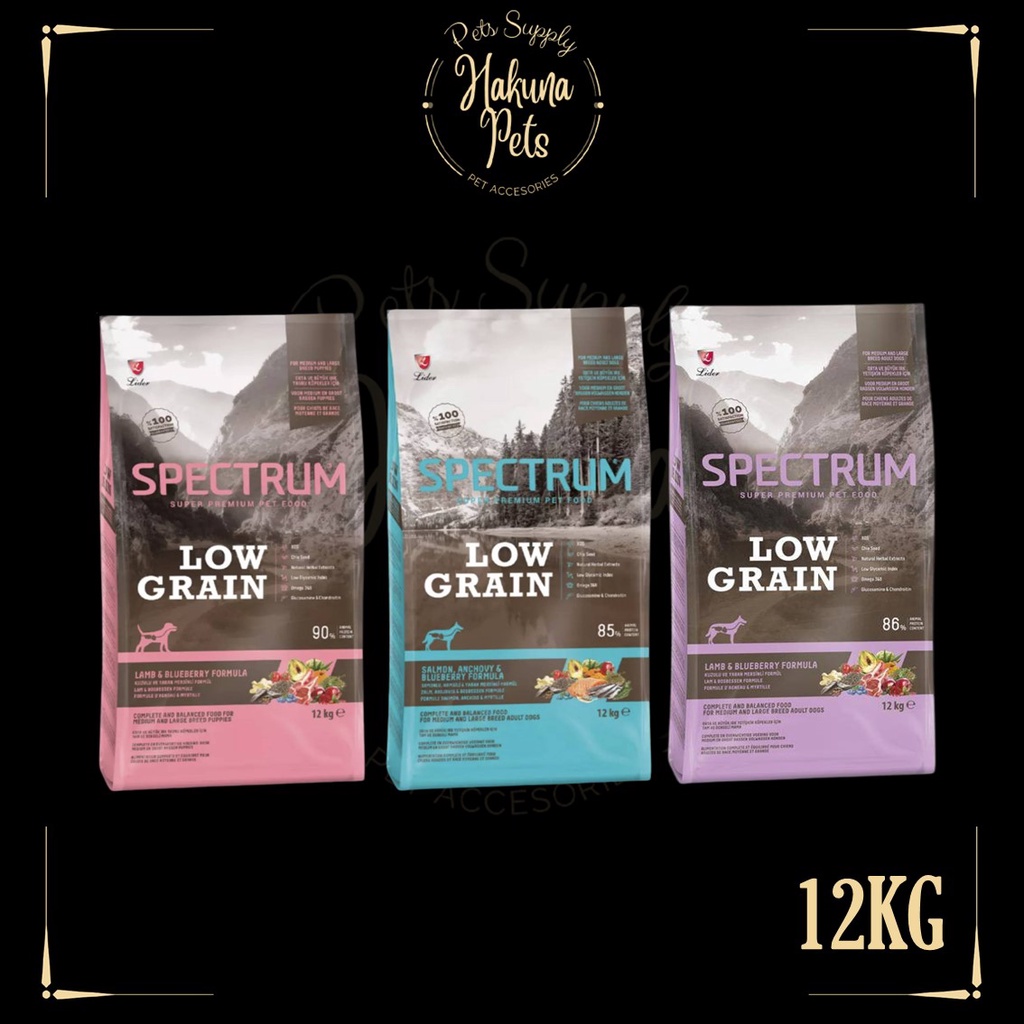 Spectrum Super Premium Dog Food 12KG (Puppy , Lamb , Salmon) Medium