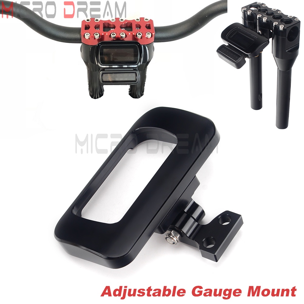 TBar Motorcycle Gauge Mount Adjustable Tach Tachometer Mounting for