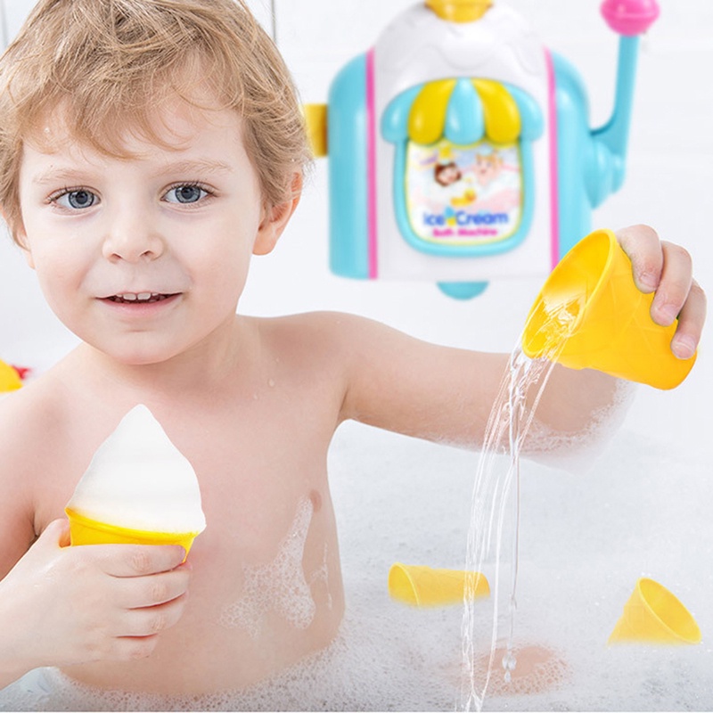 Ice cream bubble machine toy baby play house children wash hands and