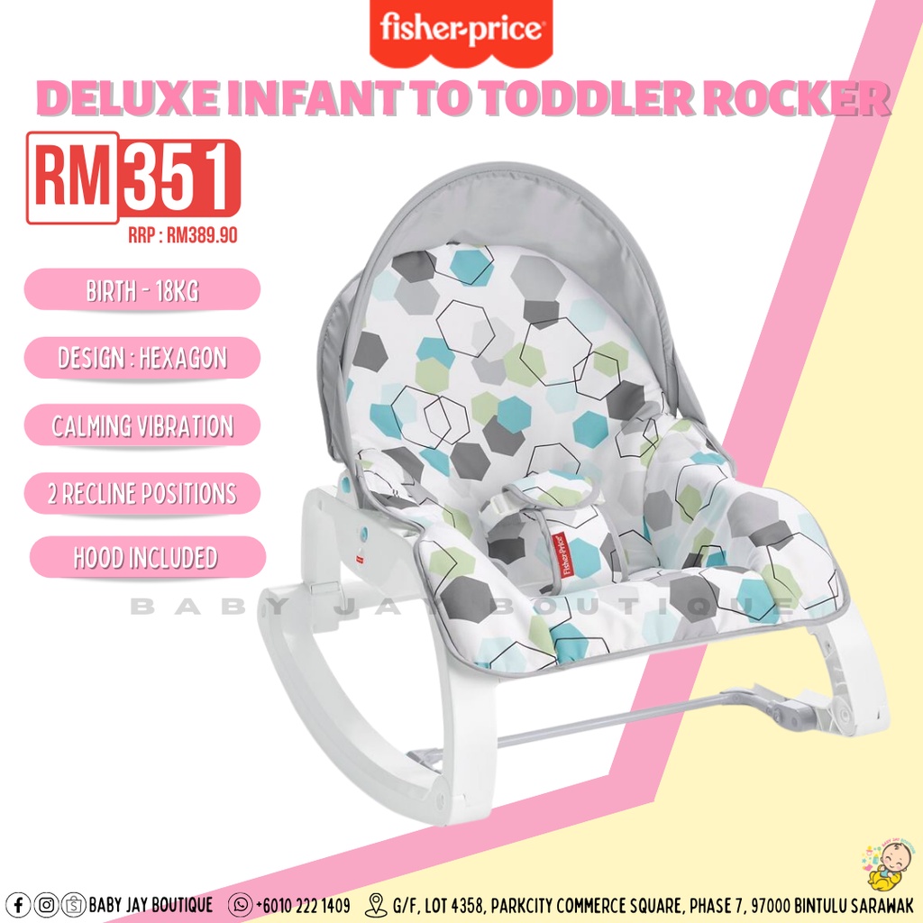 Fisher Price Deluxe Infant to toddler rocker | Shopee Malaysia