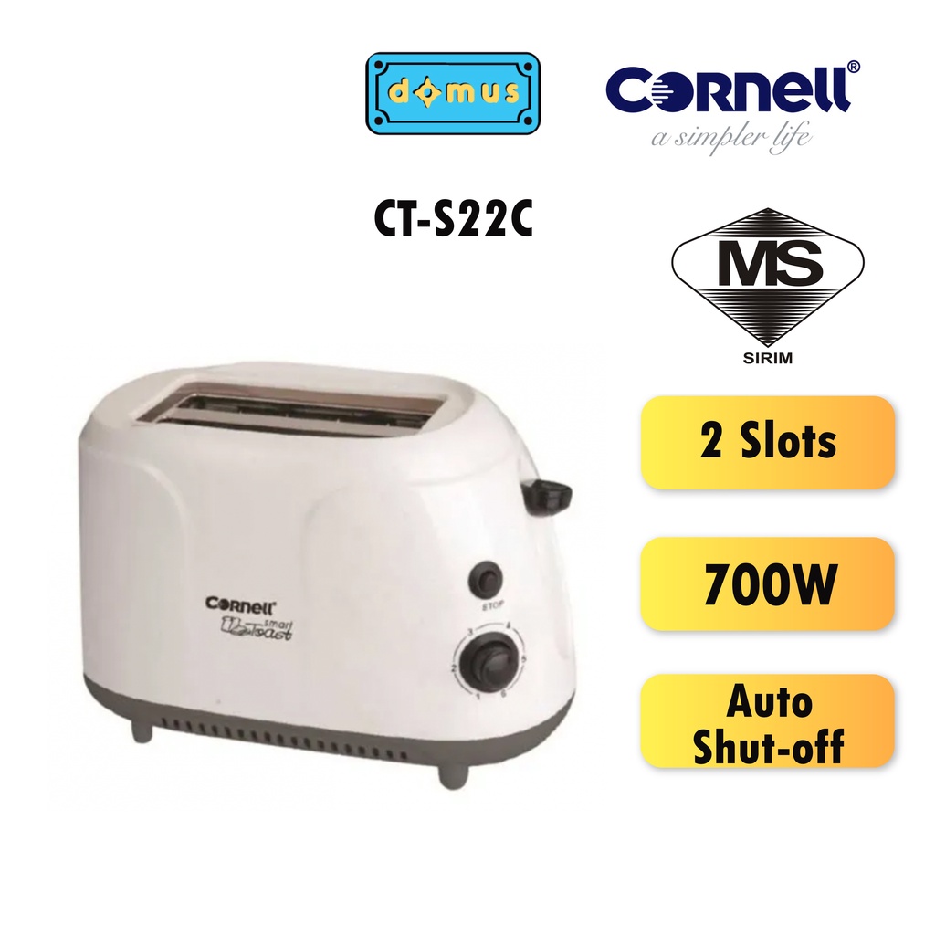 Cornell 2 Slice Cold Touch Pop-up Toaster CT-S22C | Shopee Malaysia