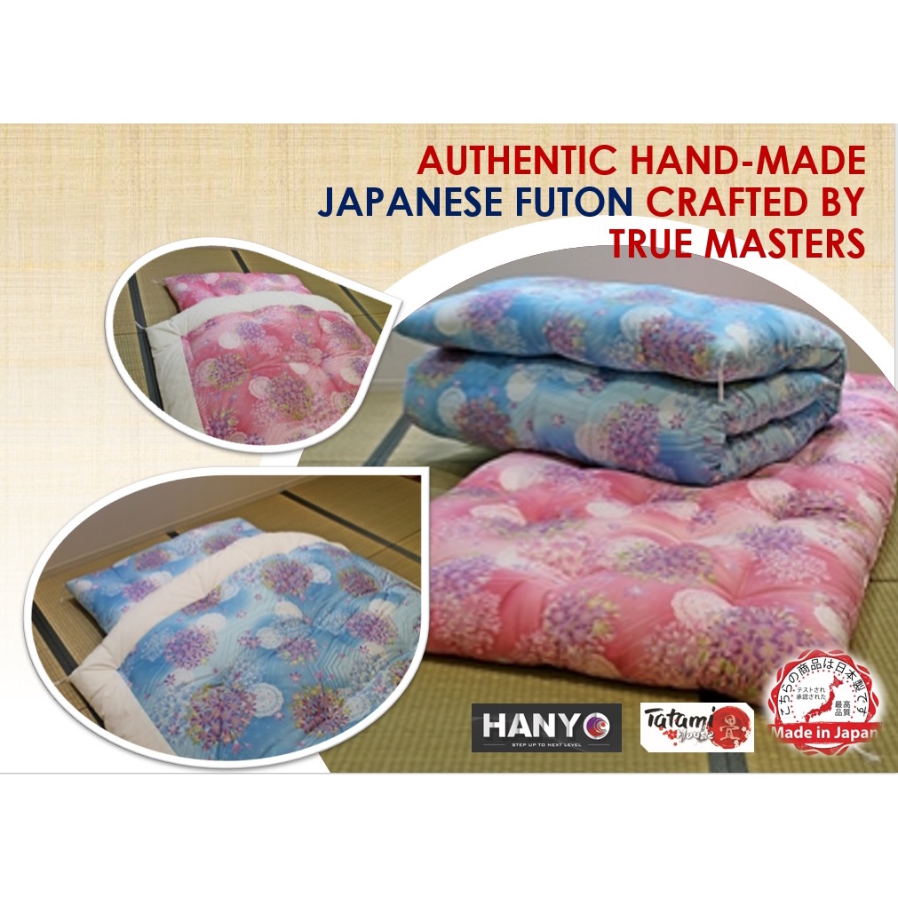 AUTHENTIC HANDMADE JAPANESE FUTON CRAFTED BY TRUE MASTERS(MADE IN