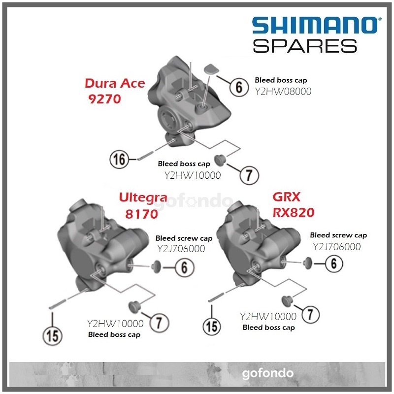 SHIMANO 8170 9270 BLEED SCREW CAP Y2J706000 Y2HW08000 Shopee Malaysia