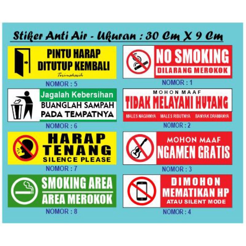 Prohibition Complaint sticker, Waterproof sticker Material, no smoking ...