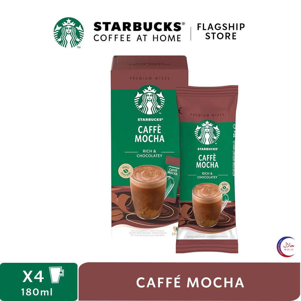 STARBUCKS Caffè Mocha Premium Mixes (Box Of 4 Sticks) [EXP OCT 2024 ...