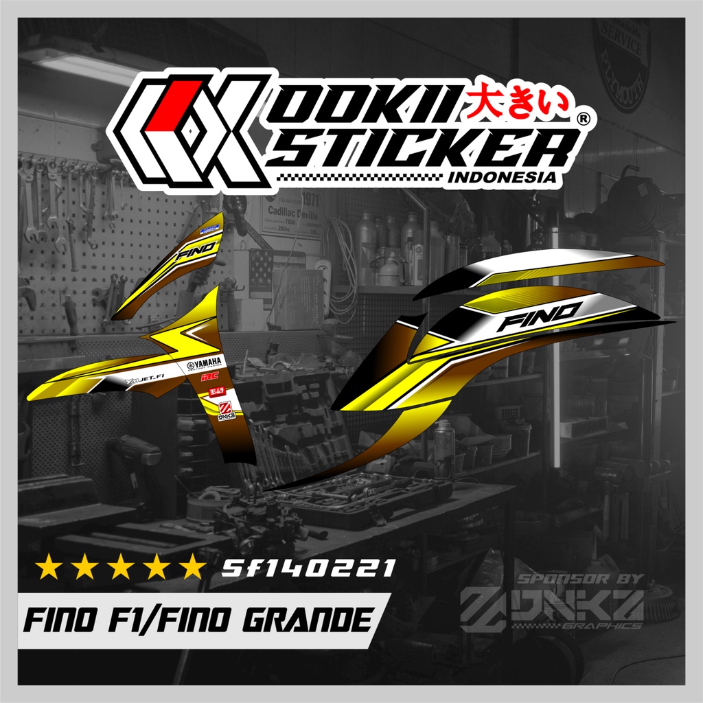 Fino FI 125 Decal Striping Sticker Fino FI 125 Premium Racing 140221 ...