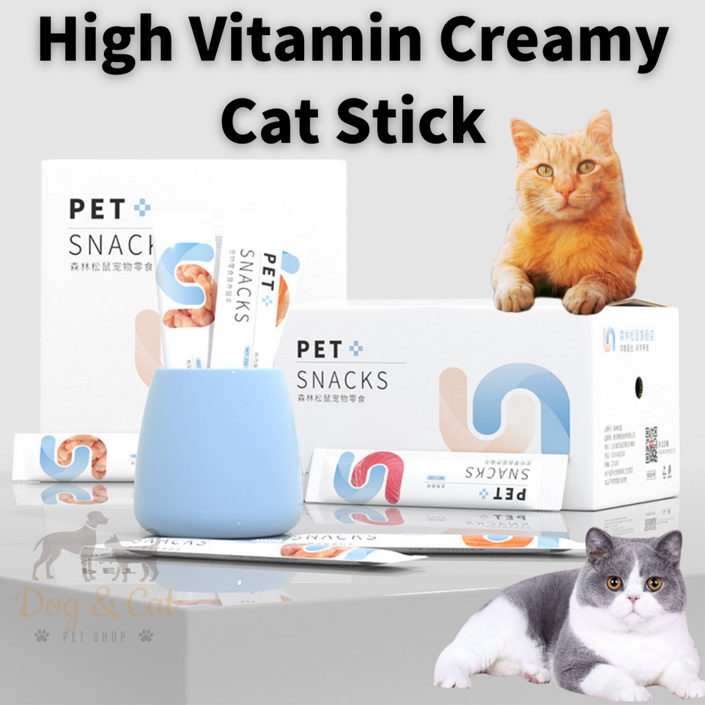 High Vitamin Creamy Cat Treat Forest Squirrel Cat Snack Cat Stick Cat