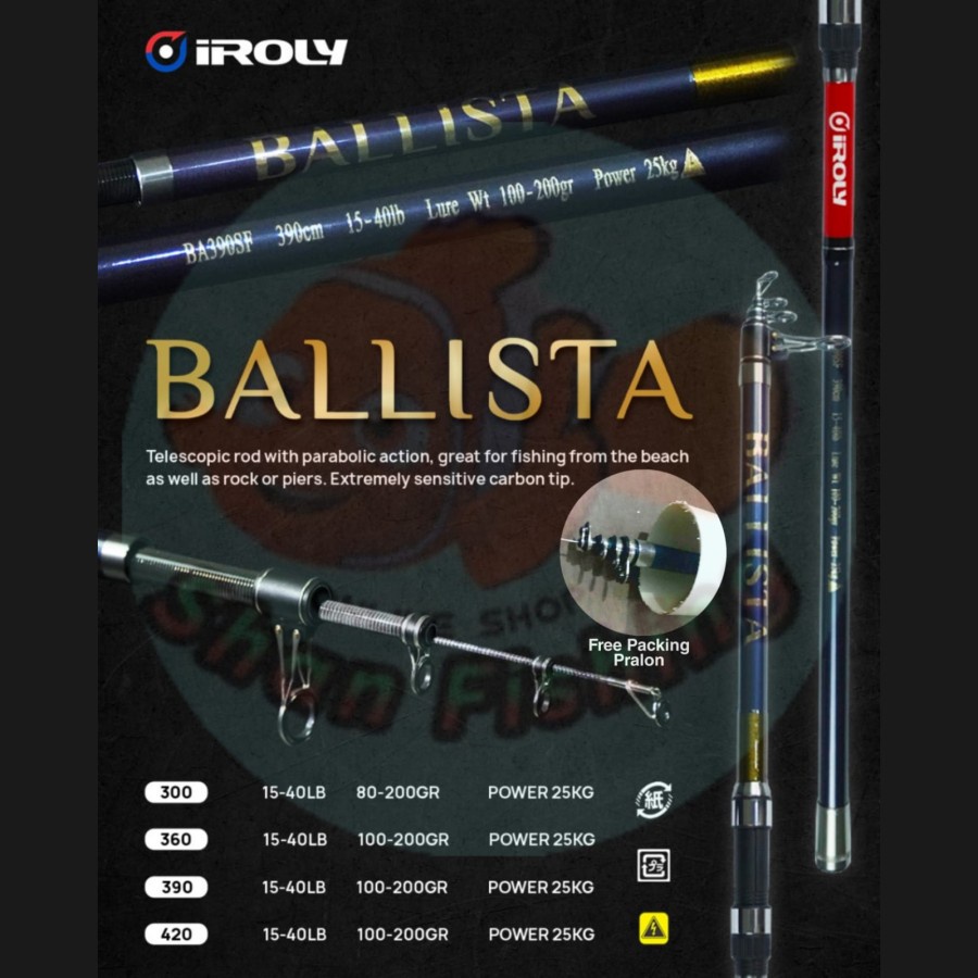 Iroly Ballista Surf Casting Antenna Rod (free PVC pipe packing ...