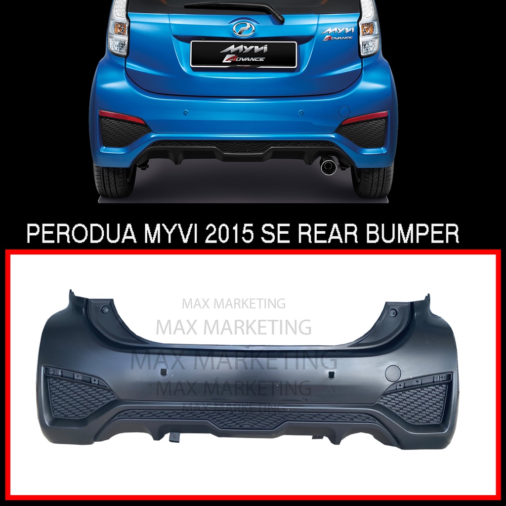 PERODUA MYVI SE 2015 ICON 1.5 SE REAR BUMPER PP SKIRT LIP BODYKIT ...