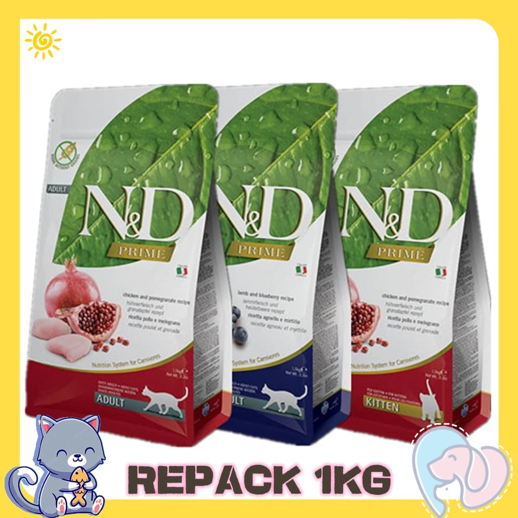 Farmina N&D Prime Dry Cat Food from USA Repack 1kg Shopee Malaysia