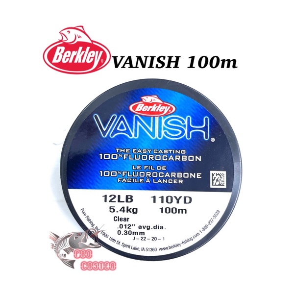 berkley vanish 100％ fluorocarbon 100m Shopee Malaysia