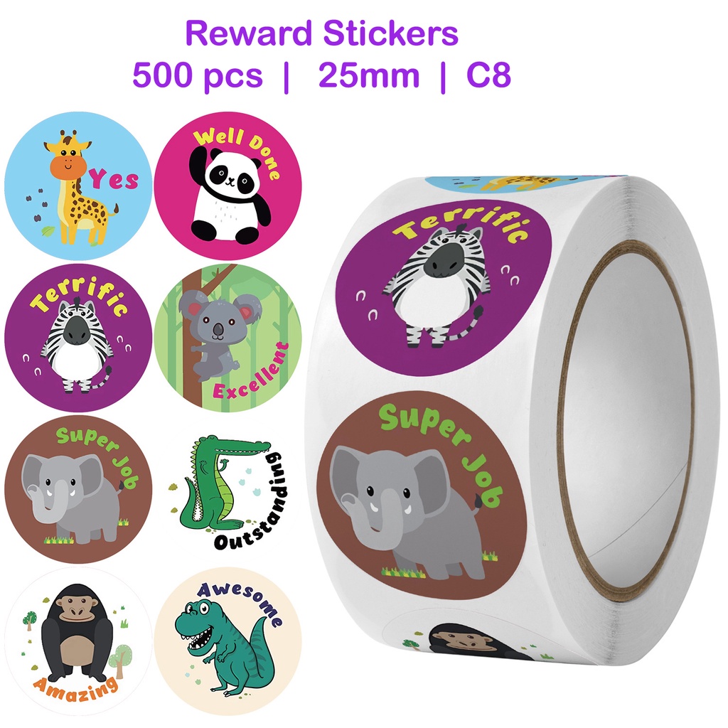 Reward Sticker and Motivation Stickers English Cartoon Party Bag ...