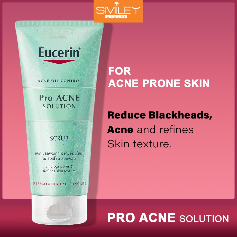 Eucerin Pro ACNE Solution Scrub Reduce Blackhead Impurities Dead Skin