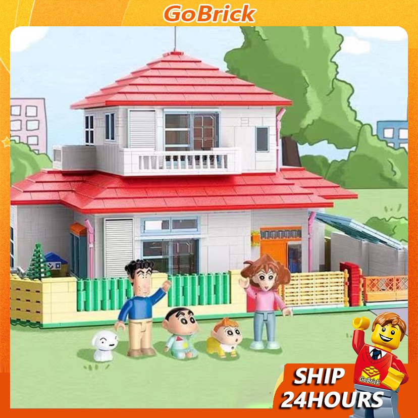 ⭐New in March⭐Crayon Shin-chan’s Building blocks living room cat school ...