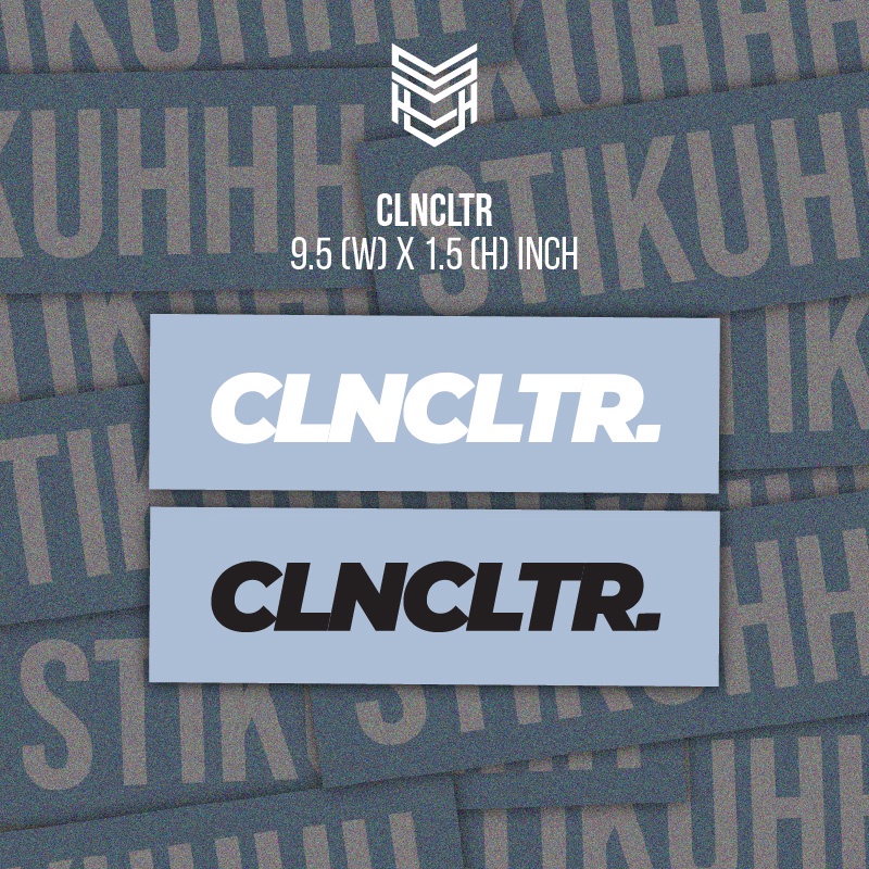 CLNCLTR (CLEAN CULTURE) CAR DECAL AUTOMOTIVE / LAPTOP DIE-CUT VINYL ...