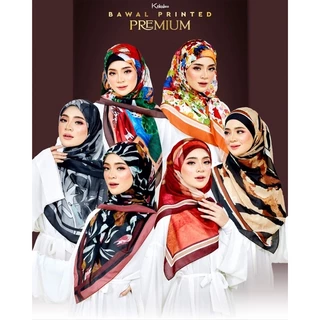 Kekaboo Tudung Bawal Printed Premium - Bidang 45 freegift brooch