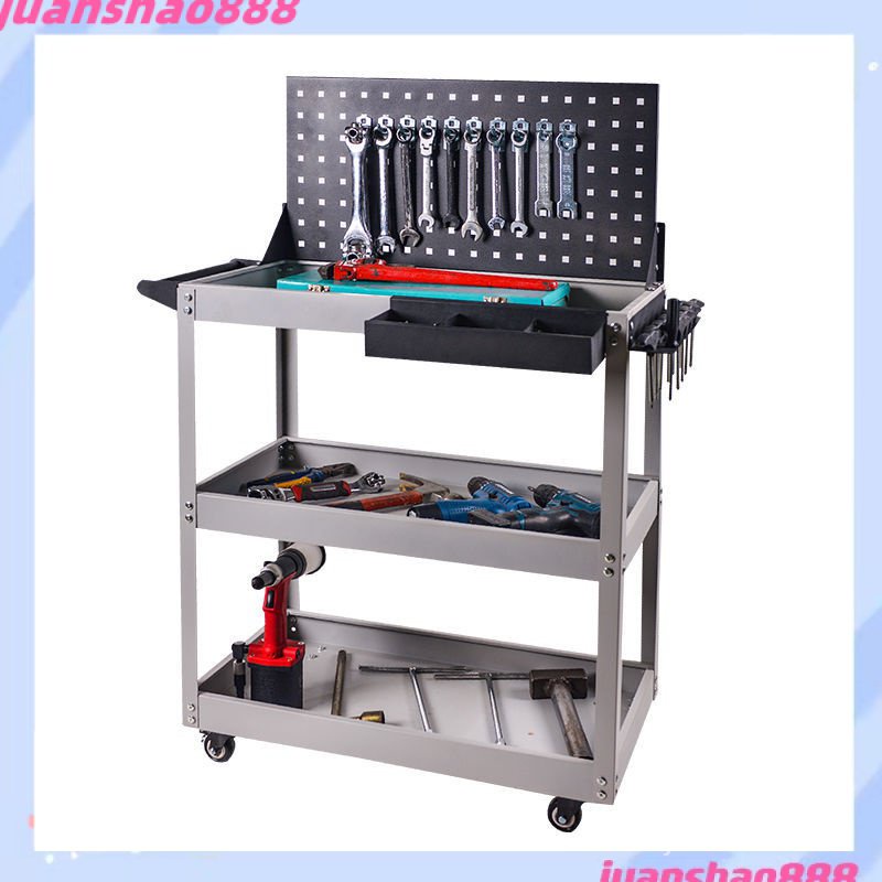Tool Car Trolley MultiFunction Storage Rack Storage Rack ThreeLayer