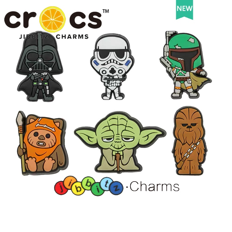 crocs jibbitz charms Star Wars Cartoon Character Shoes Flower Hole accessories Shopee Malaysia