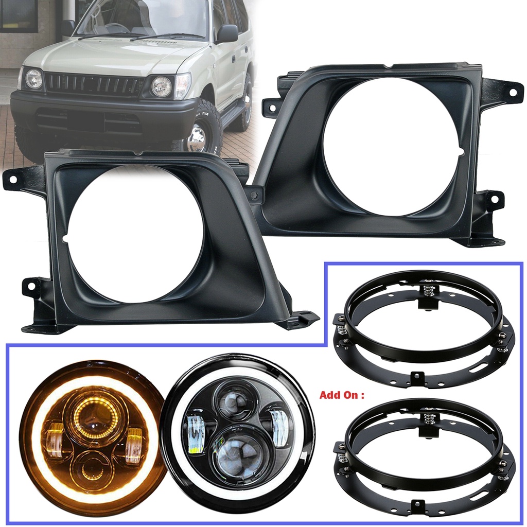 [READY STOCK] Fiberglass Front Headlight Lamp Frame For Toyota Land