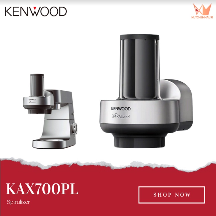 Kenwood Spiralizer Attachment (Hex Twist) KAX700PL Slowspeed