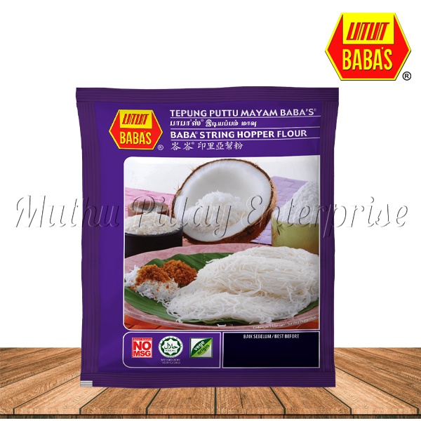 BABA'S STRING HOPPER FLOUR (IDIYAPPAM MIX) 500G | Shopee Malaysia