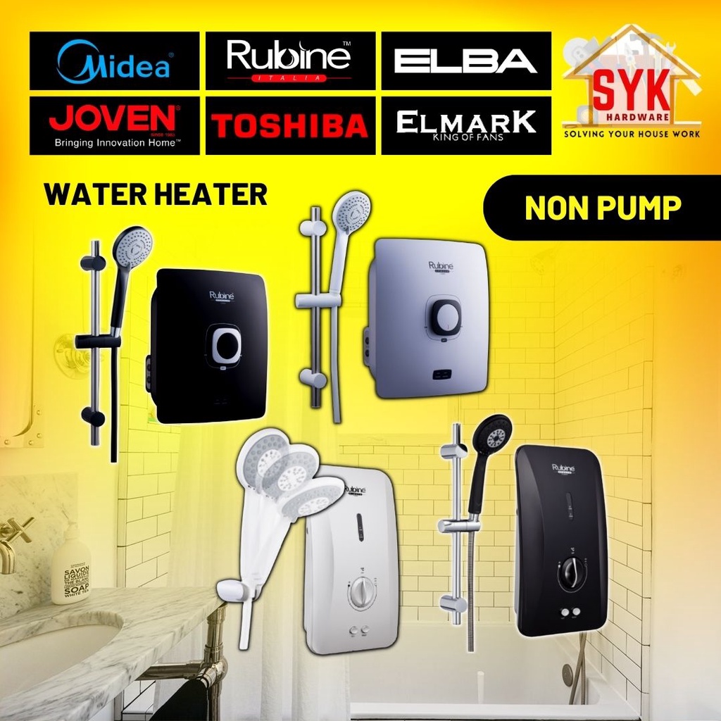 SYK Water Heater Non Pump Water Heater Shower Air Panas Shower Heater
