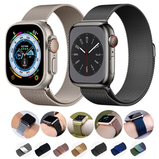 Womens Stainless Steel Strap For Apple Watch Series 9 41mm 45mm Ultra2 49mm  40mm 44mm Band For iWatch 8 7 5 4 3 38 42mm Bracelet - AliExpress