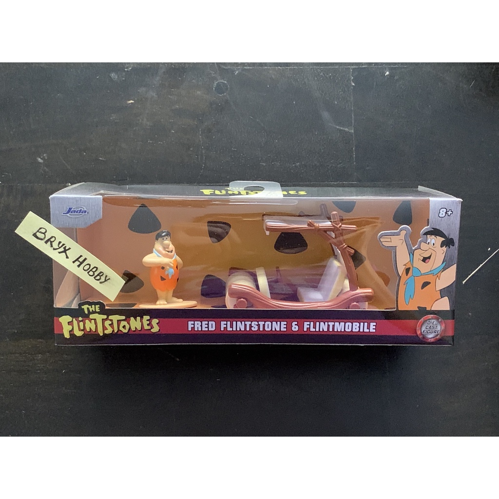 Jada Toys Metals Hollywood Rides The Flintstones Fred Flintstone And Flintmobile 33382 Wood