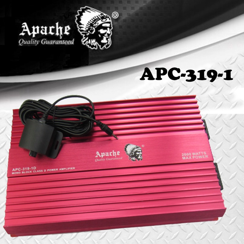 APACHE MONOBLOCK 2000 WATTS 1 CHANNEL CAR AUDIO SYSTEM AMPLIFIER WITH