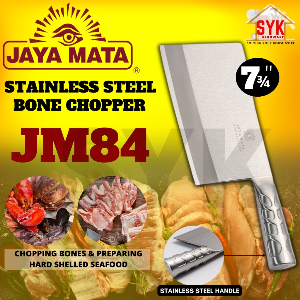 SYK Jaya mata JM84 7 3/4" Stainless Steel Bone Chopper Knife Kitchen