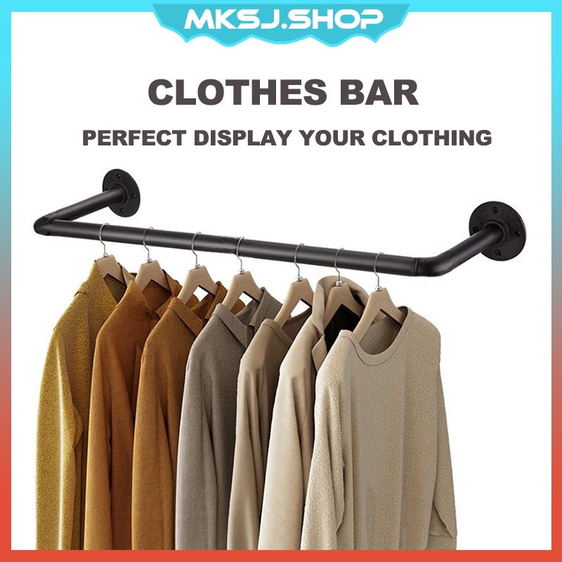 Penyangkut Baju Sangkut Baju Dinding Clothes Bar Wall Hanging Clothing