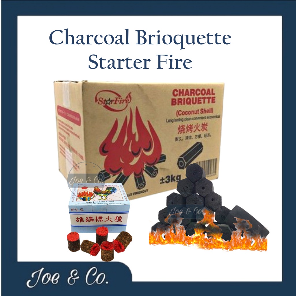 Arang BBQ High Kualiti Charcoal Briquette / Arang Kelapa / BBQ Fire