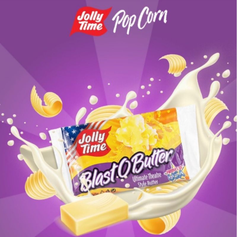 Popcorn Jolly Time Blast O Butter/Pop corn Butter Flavor Shopee Malaysia