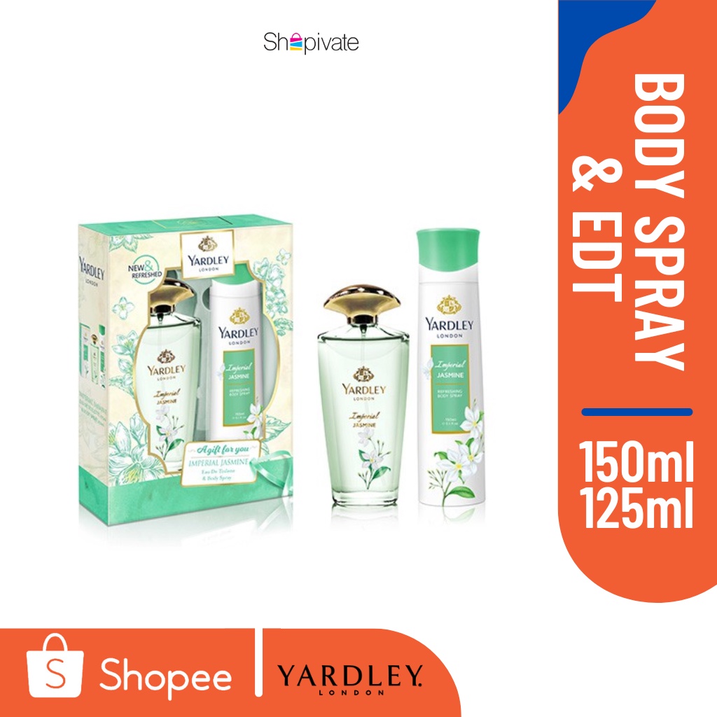 Yardley London Gift Set - Imperial Jasmine EDT 125ml & Refreshing Body ...