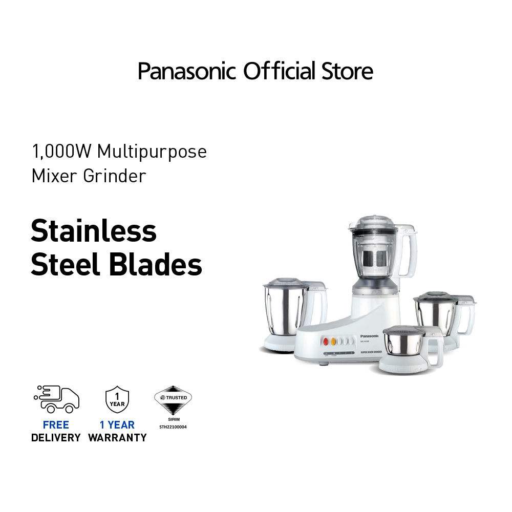 PANASONIC MXAC400 SUPER MIXER GRINDER (360W) 4 JARS MXAC400WUA