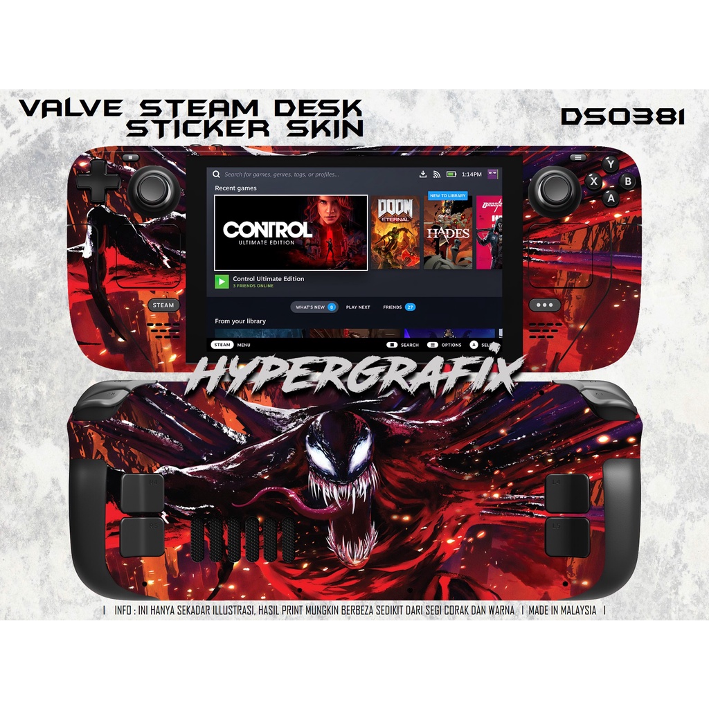 Steam Deck Sticker Skin 381 | Shopee Malaysia