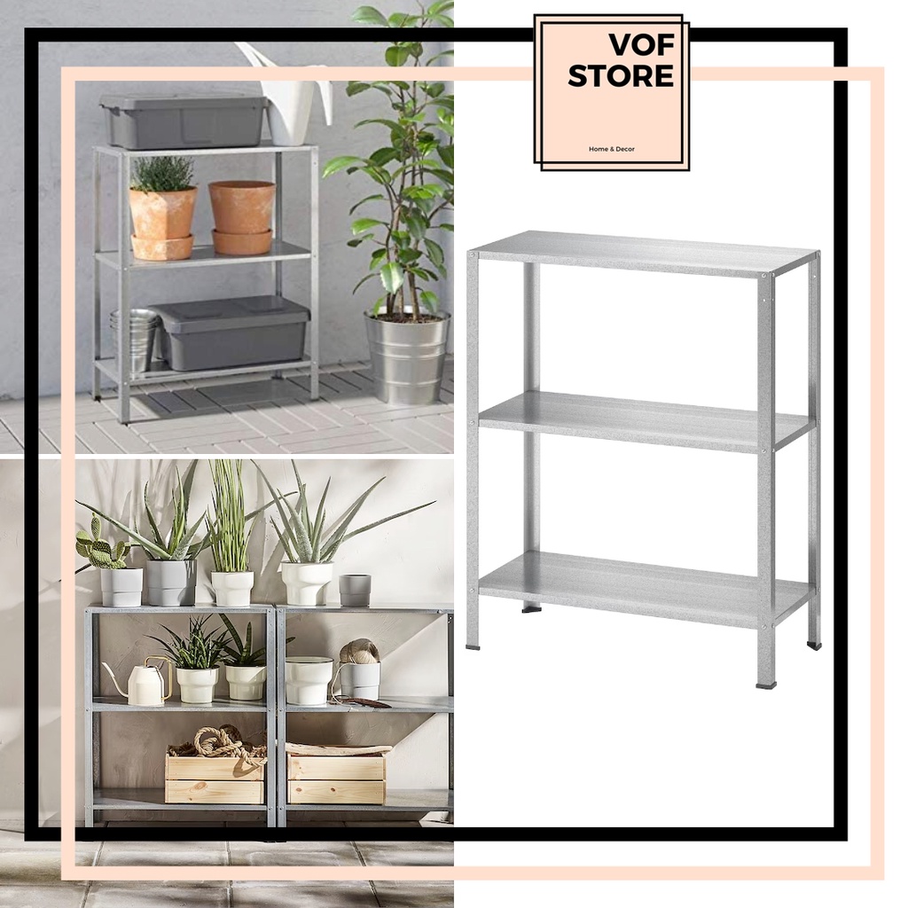 IKEA SHELF UNIT HYLLIS SHELVING UNIT 60X27X74CM INDOOR OUTDOOR RACK