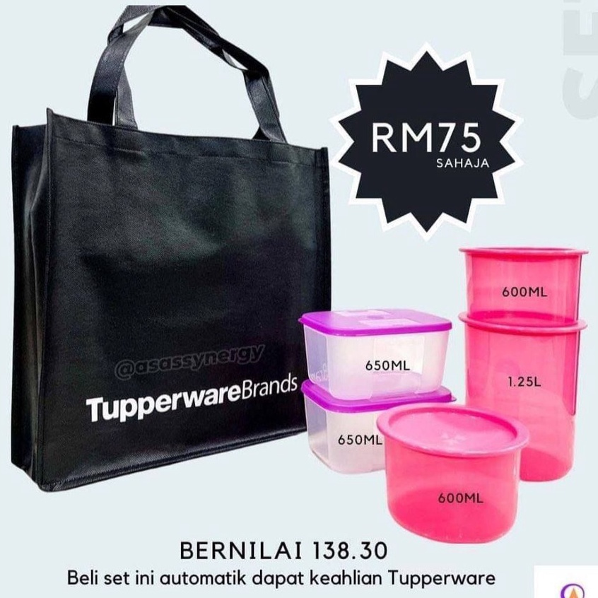 KUAT OFFER 55 DISCOUNT Tupperware membership Package member