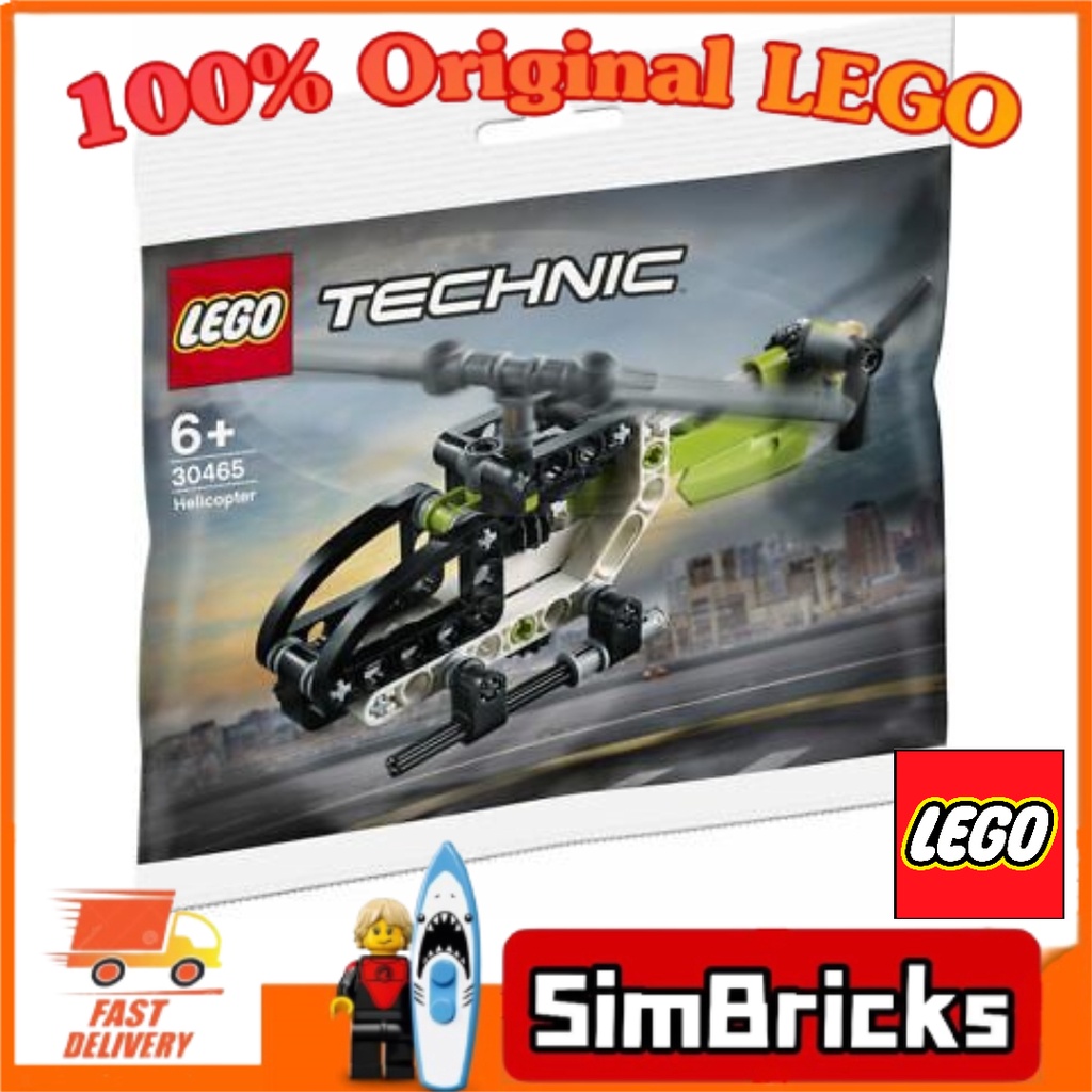 SimBricks LEGO 30465 Technic Helicopter polybag Shopee Malaysia