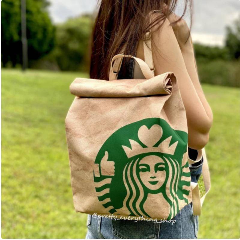 STARBUCKS WATERPROOF BAG BLACK