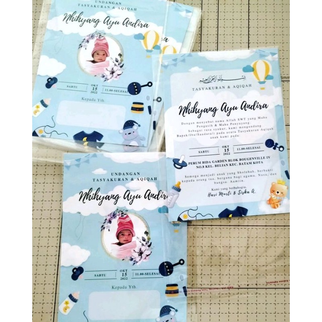 Children's Birthday/aqiqah Invitation | Shopee Malaysia