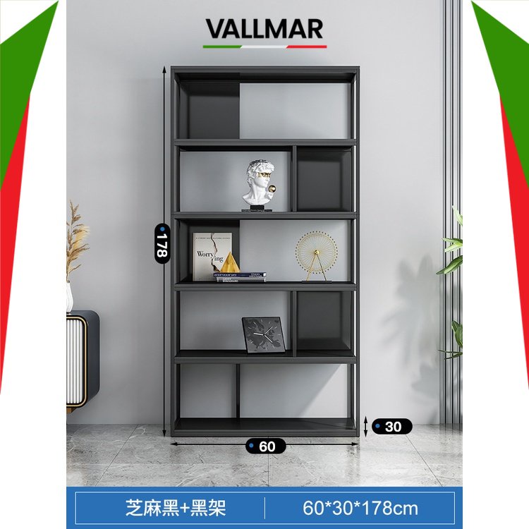 VALLMAR Bookshelves Display Wrought Iron Bookcase Display Free