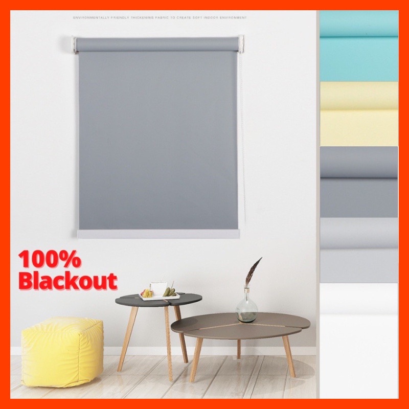 Bidai Hotel 100% Blackout Roller Blind For Window / Curtain Blind ...