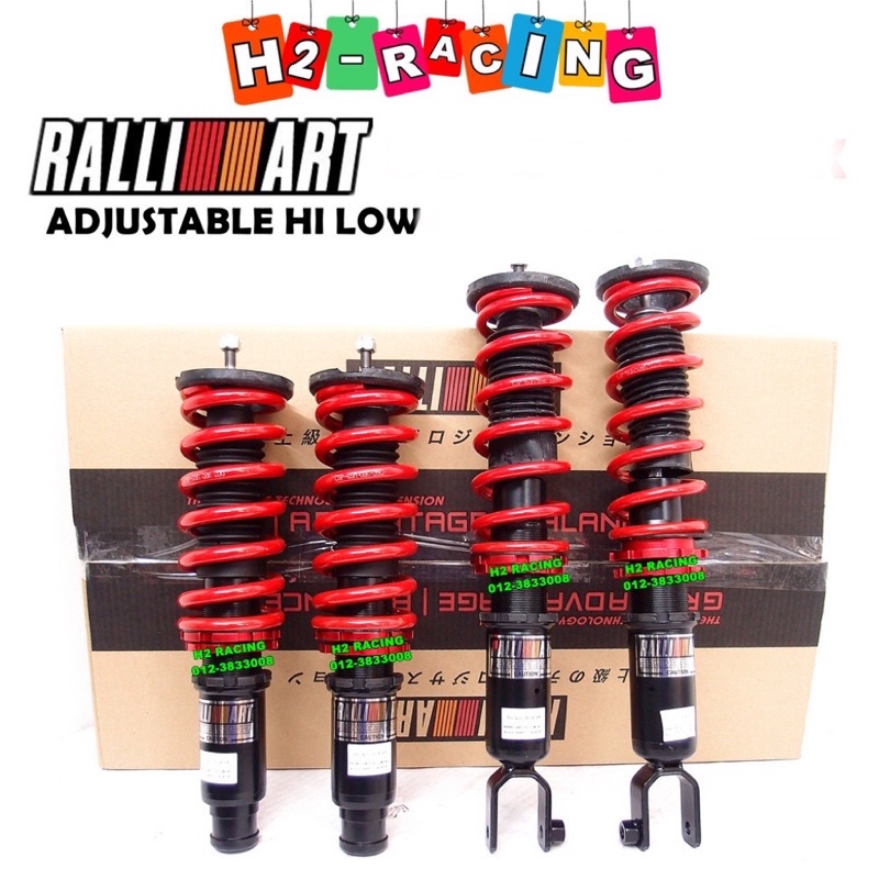 KELISA KENARI INSPIRA LANCER GT CIVIC FB RALLIART ADJUSTABLE HI LOW ABSORBER + SPRING Shopee
